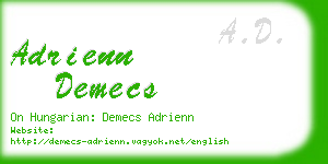 adrienn demecs business card